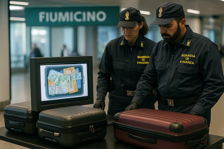 All’aeroporto di Roma Fiumicino due donne sono state arrestate per possesso di oltre 1.000.000 di euro in valigia. Il Ministero dell’interno ha avviato le indagini.